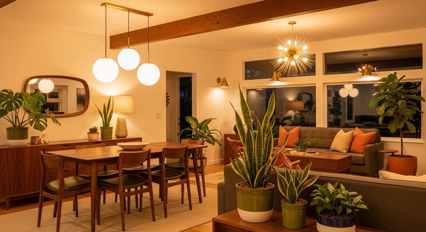 Layering Light in an Open-Plan Mid-Century Home