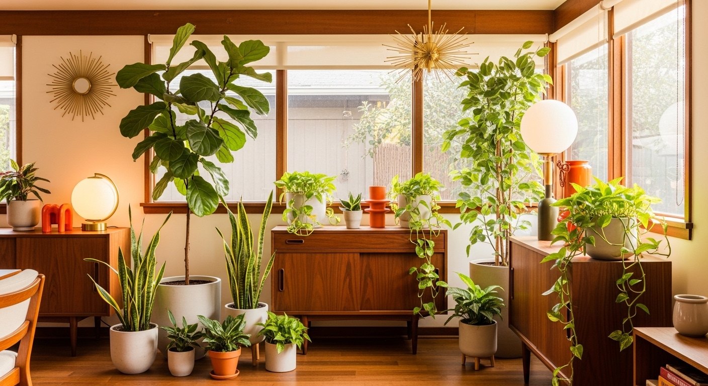Plants That Belong in a Mid-Century Home