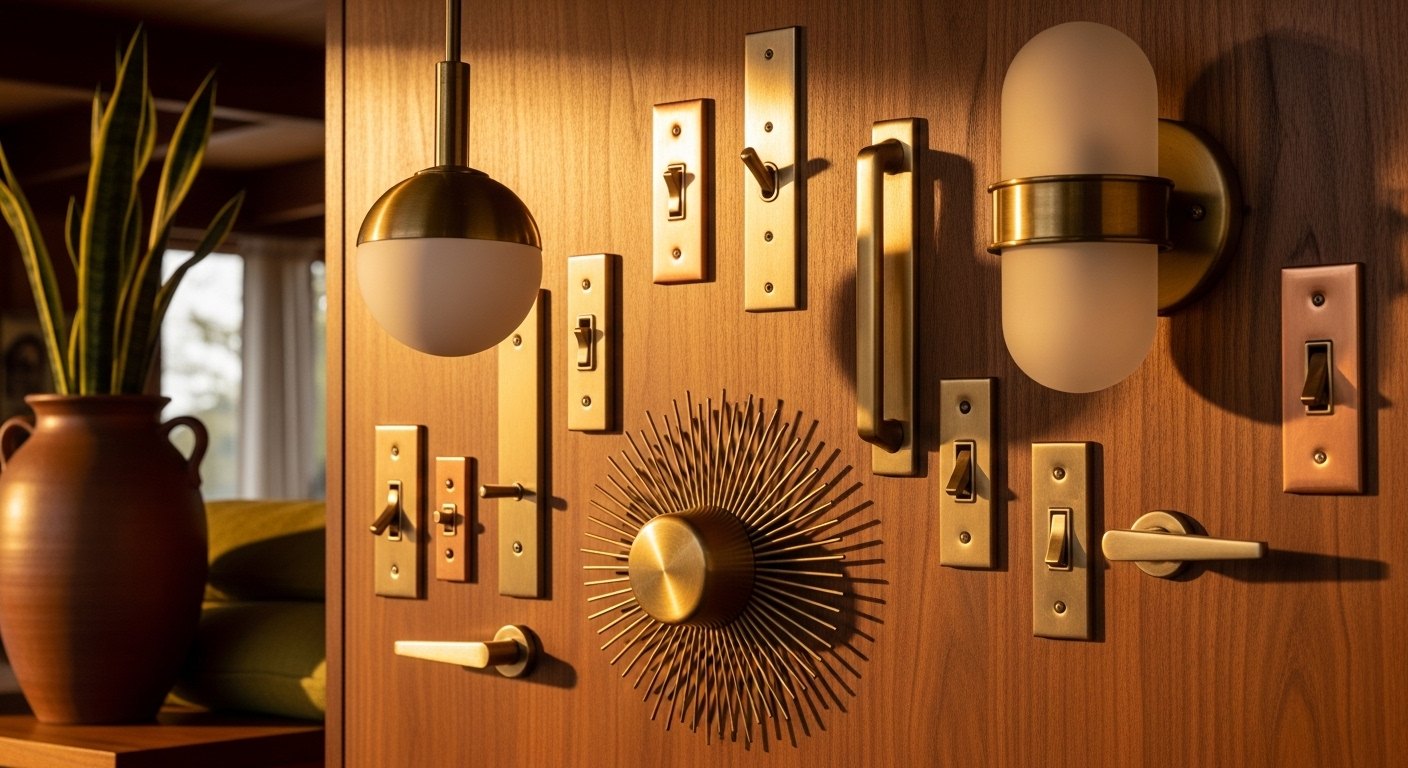 Warm Metals: Brass and Copper in Mid-Century Lighting